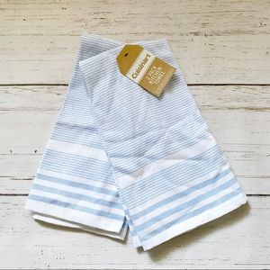 Cuisinart 2 pack blue stripe kitchen towels